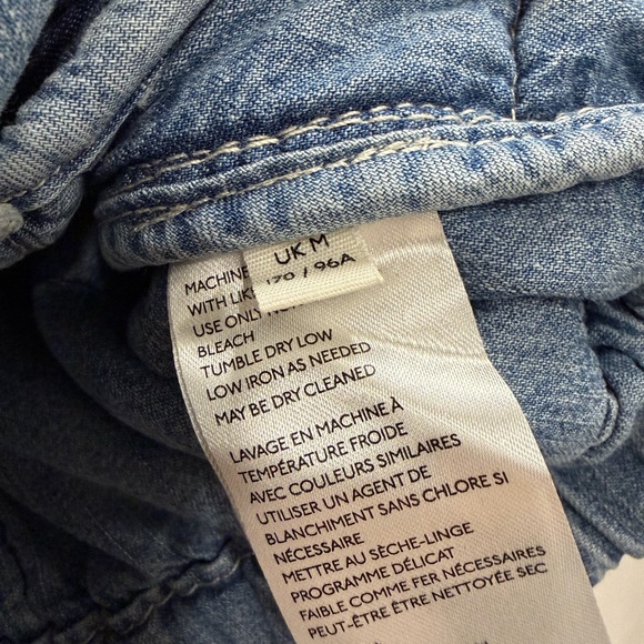 FREE PEOPLE Dolman Quilted Denim Jacket Size Medium - Picture 12 of 15